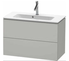 Load image into Gallery viewer, Vanity Unit Wall-Mounted with Two Drawers Light Grey 770mm and White Basin Sink
