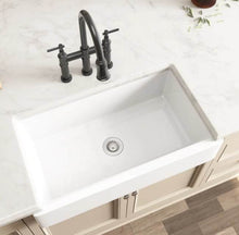 Load image into Gallery viewer, White Ceramic Kitchen Sink 910 x 460 x 250mm
