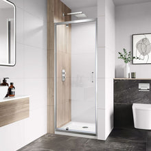 Load image into Gallery viewer, Pivot Shower Door Clear Glass Chrome Frame Screen Hinge Door Only Shower Enclosure 700/760 x 1850 mm
