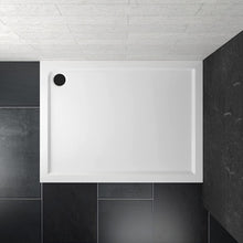 Load image into Gallery viewer, Walk In Shower Glass Panel  Glass  Shape 360 + 600 mm With Shower Tray
