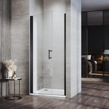 Load image into Gallery viewer, Glass Screen Door Only Shower Enclosure 900 mm x 1850mm Black Finish Frame
