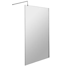 Load image into Gallery viewer, Walk In Screen Panel 760mm Wet Room Shower Enclosure Clear Tempered Glass With Shower Tray
