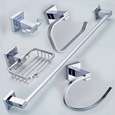 Bathroom Accessories Bathroom Polished Chrome Finish Accessories Set Offer