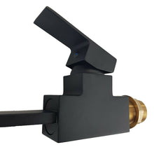Load image into Gallery viewer, black tap kitchen Kitchen Tap Black Finish Lever Mixer Tap Square Mono Faucet
