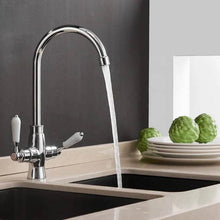 Load image into Gallery viewer, Two Handles Kitchen tap with ceramic lever handles

