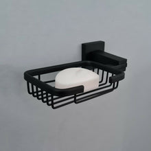 Load image into Gallery viewer, Wall Mounted Black Matte Soap Dish Holder
