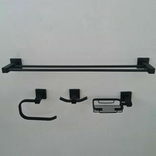 Load image into Gallery viewer, Bathroom Black Matte Accessories Wall Mounted
